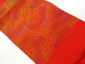 リサイクル　抽象唐草模様織出し名古屋帯